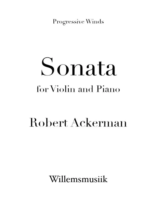 Ackerman - Sonata for Violin and Piano