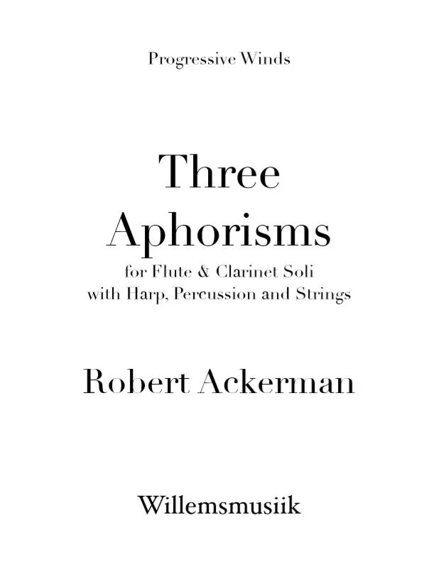 Ackerman - Three Aphorisms