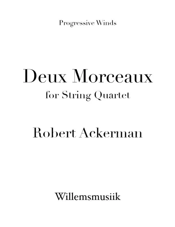 Ackerman - Two Morceaux (String Quartet)