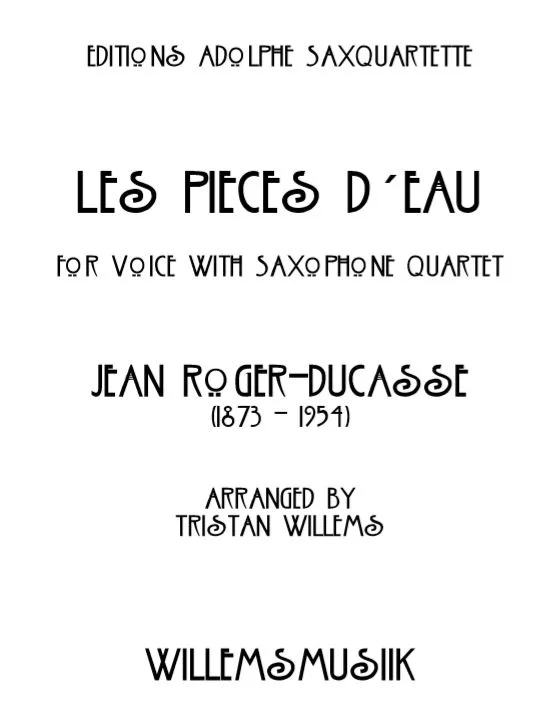 Roger-Ducasse/Willems - Les Pieces d'Eau