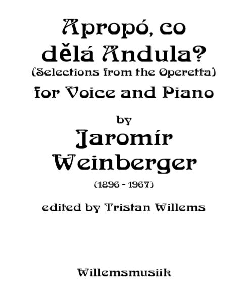 Weinberger, Jaromír - Apropó, co dělá Andula? (Selections)
