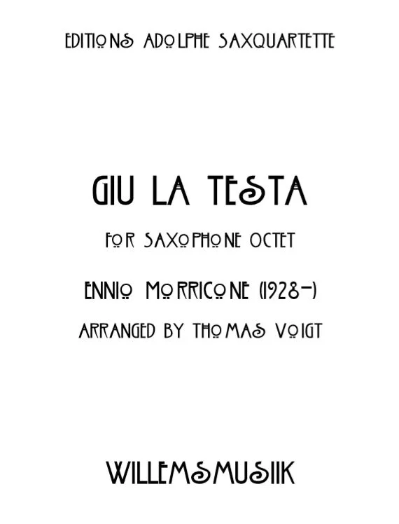Morricone/Willems - Giu La Testa