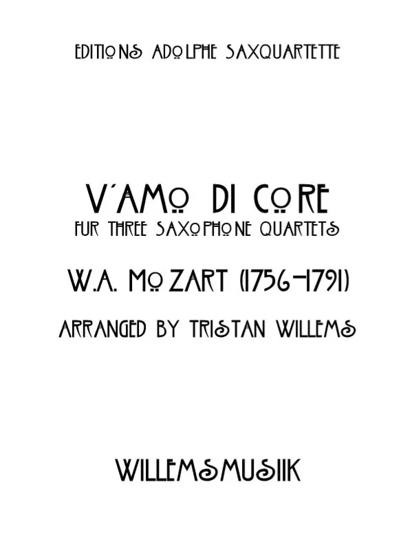Mozart/Willems - V'Amo di Core, K. 348
