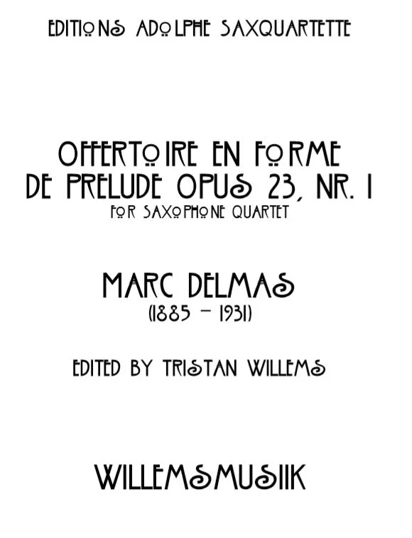Delmas/Willems - Offertoire en forme de Prélude