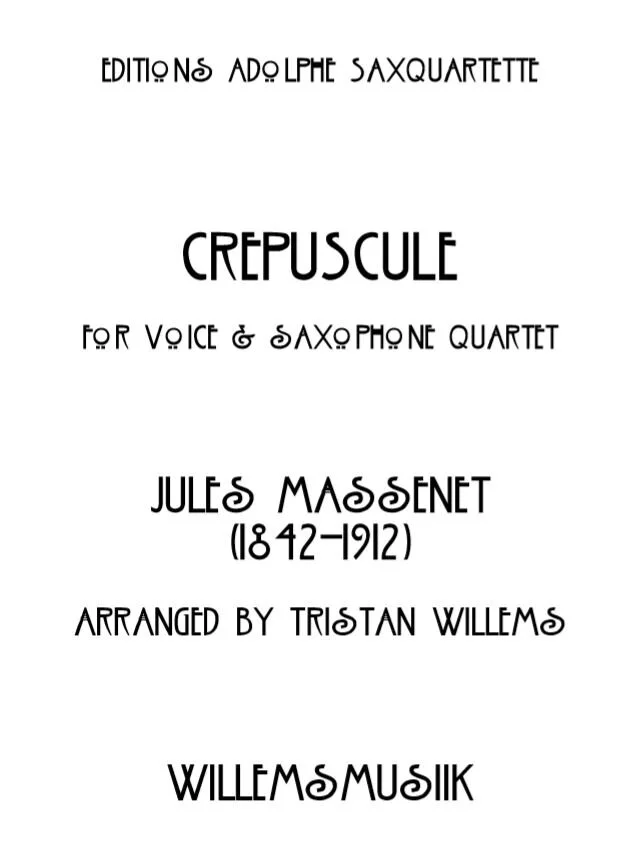 Jules Massenet - Crépuscule