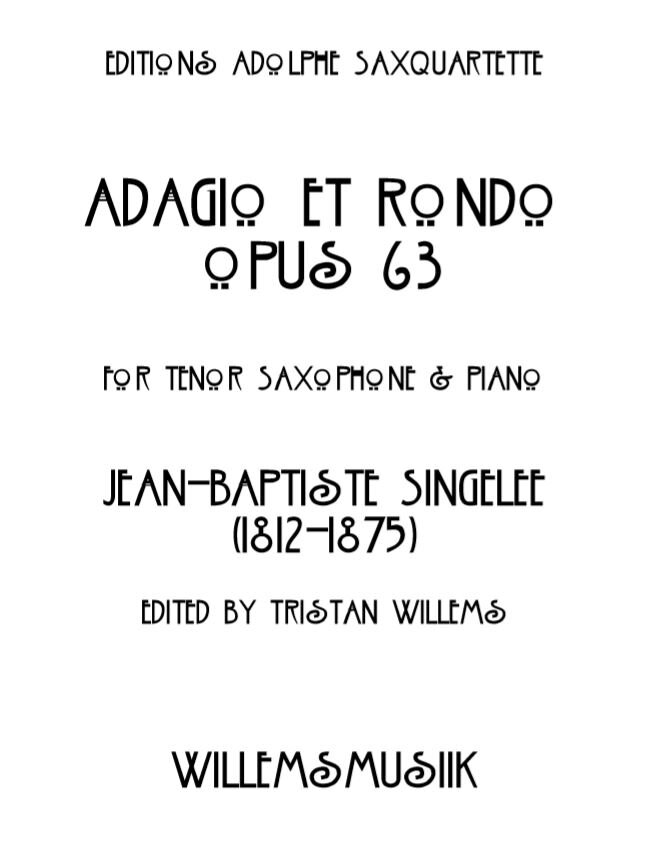 Jean-Baptiste Singelée - Adagio et Rondo, Opus 63