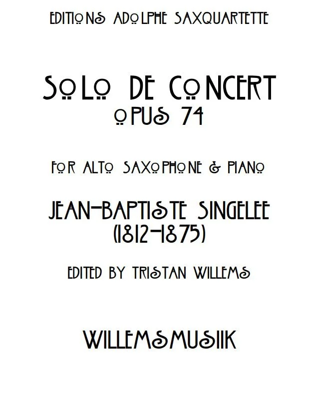 Jean-Baptiste Singelée - Solo de Concert, Opus 74