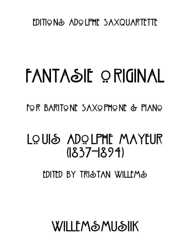 Louis Adolphe Mayeur - Fantasie Original