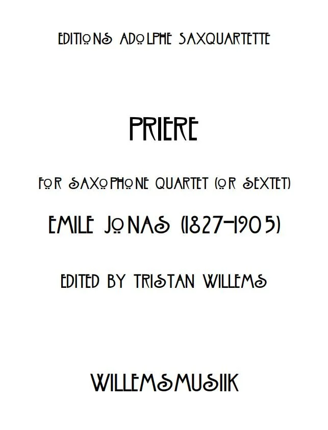 Émile Jonas - Prière