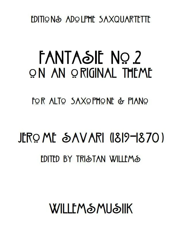 Jérôme Savari - Fantasie No. 2