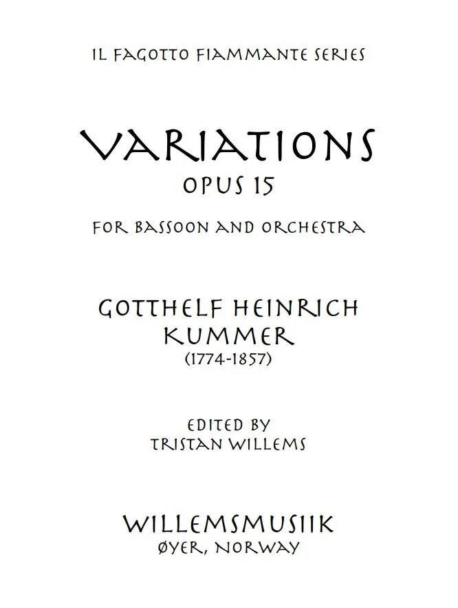 Johann Kaspar Kummer - Variations, Opus 15