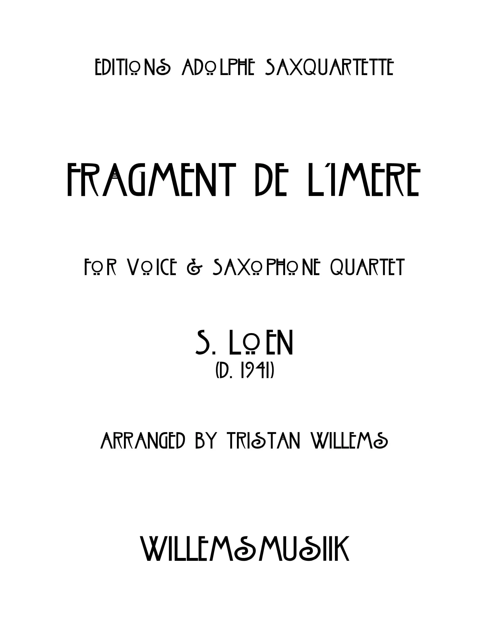 S. Loén - Fragment de L'Imère