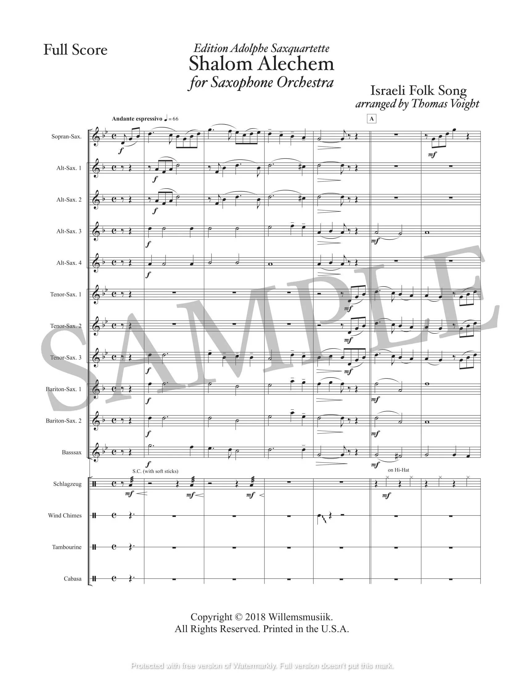 Traditional Israel/Voigt - Shalom Aleichem