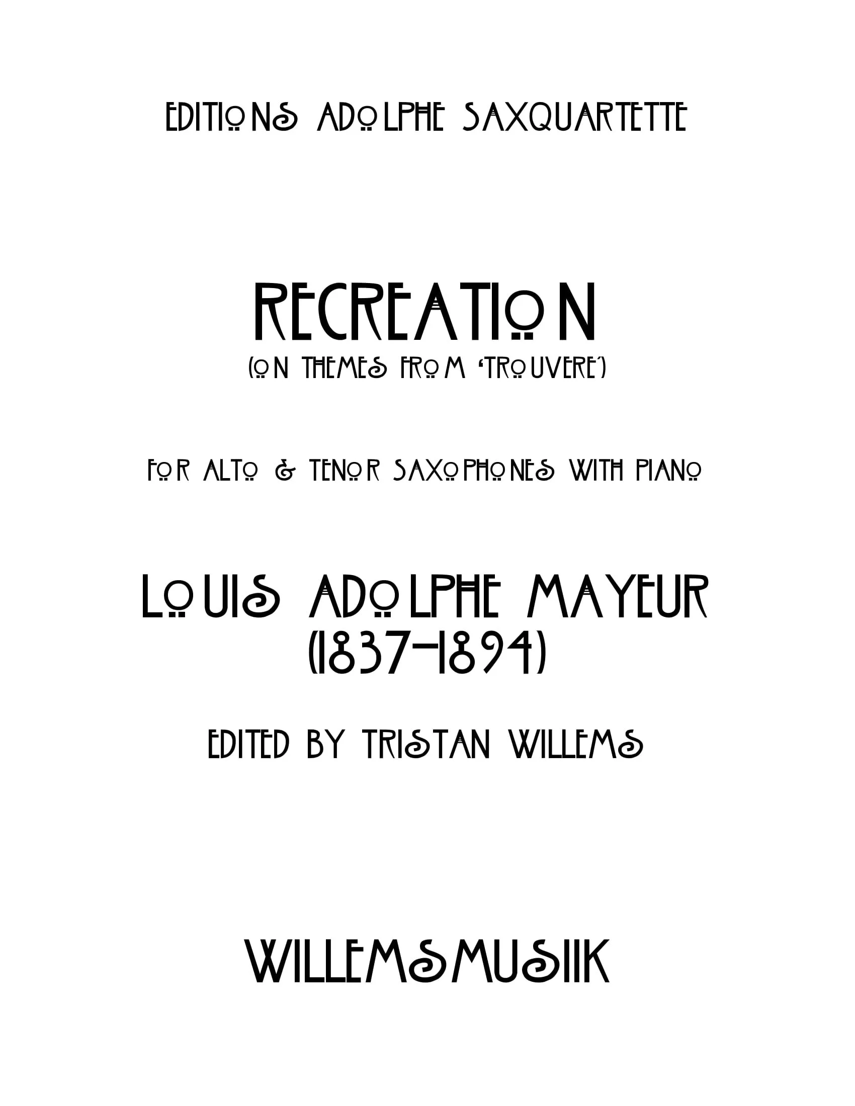 Louis Adolphe Mayeur - Recreation