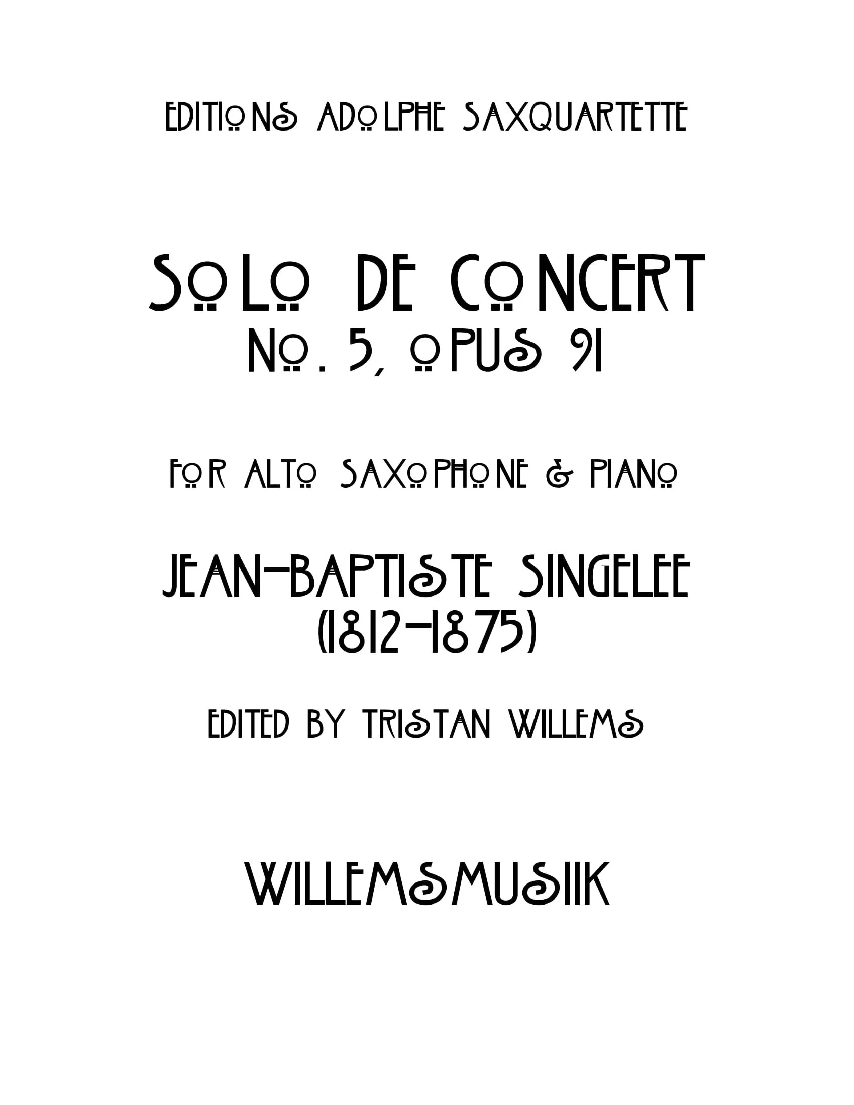 Jean-Baptiste Singelée - Solo de Concert, Opus 91