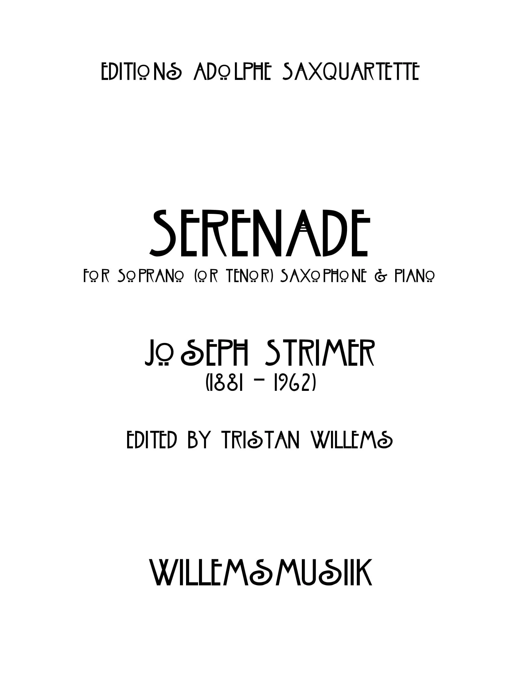 Joseph Strimer - Serenade