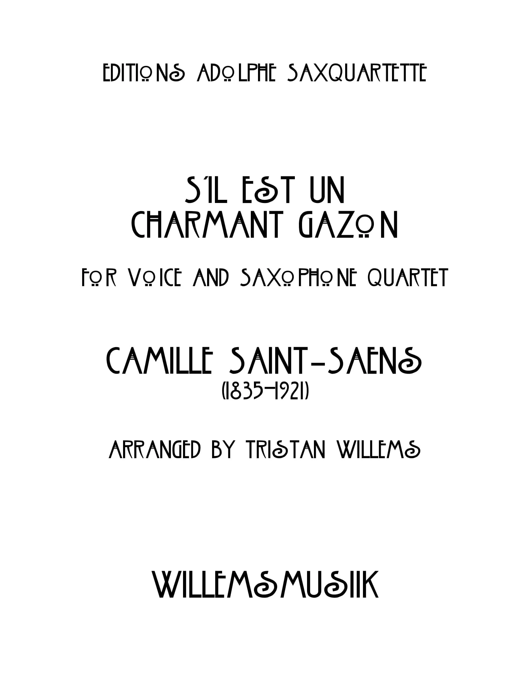 Camille Saint-Saëns - S'il est un charmant gazon