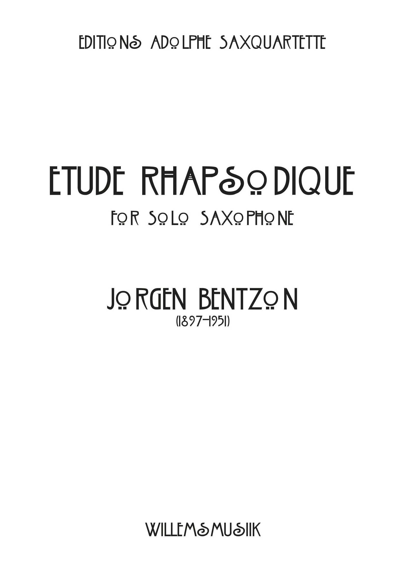 Jørgen Bentzon - Etude Rhapsodique