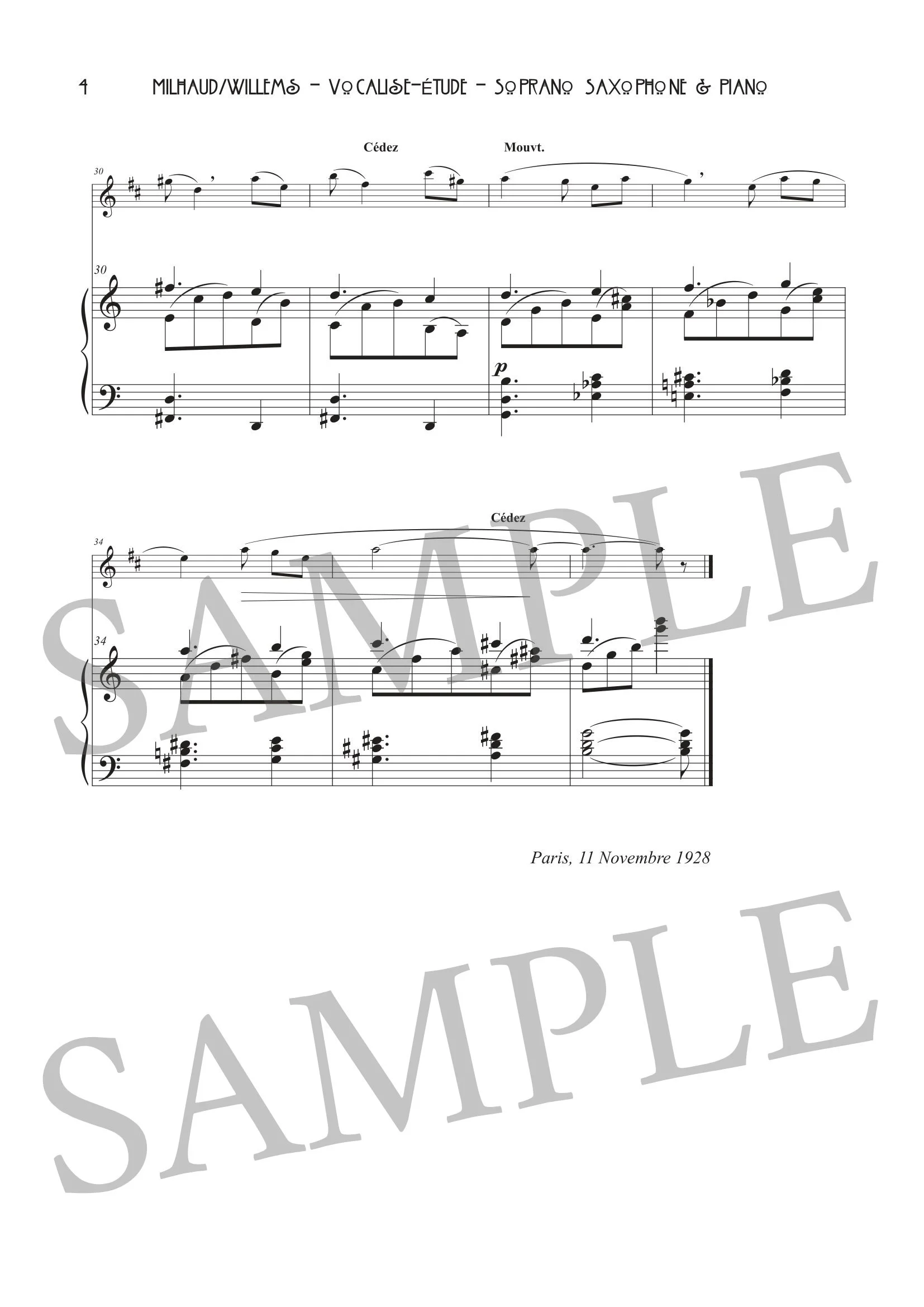 MILHAUD - VOCALISE-ÉTUDE (SAX AND PIANO) - SCORE SAMPLE-4.jpg