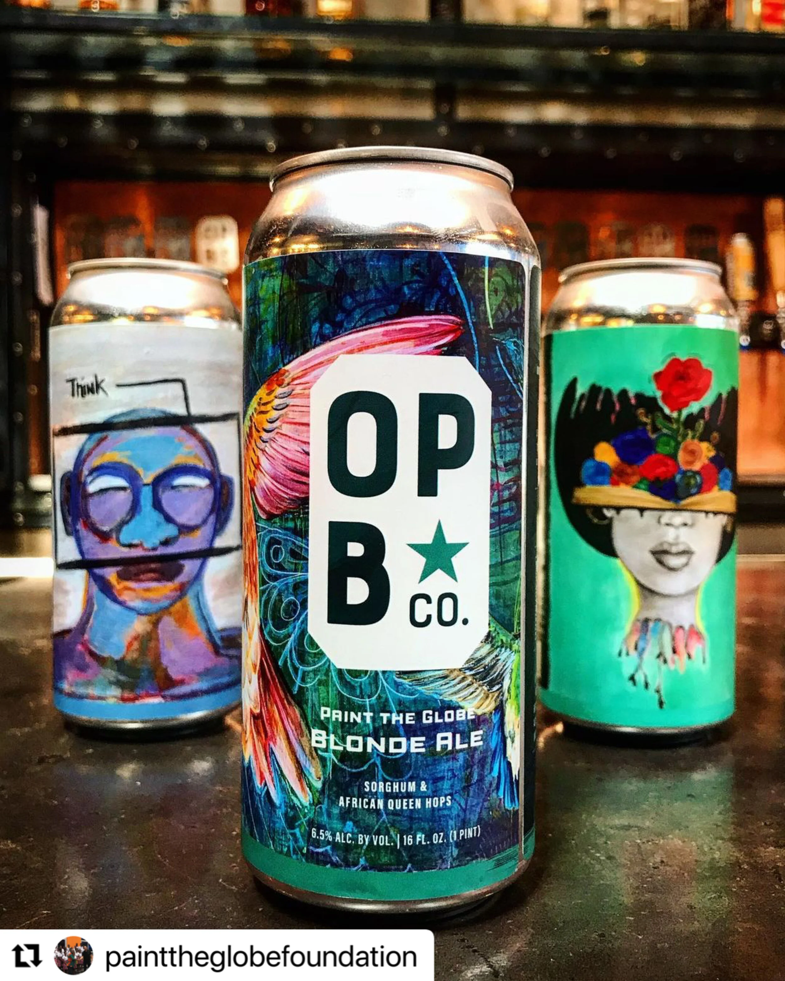 Paint the Globe Foundation Partners with Oak Park Brew Co. in Sacramento CA.