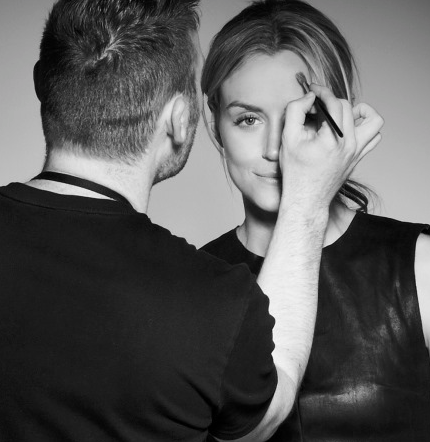 Celebrity Make Up Artist Dale Dorning with ''Orange Is The New Black ' star Taylor Schilling Lens: David Solm