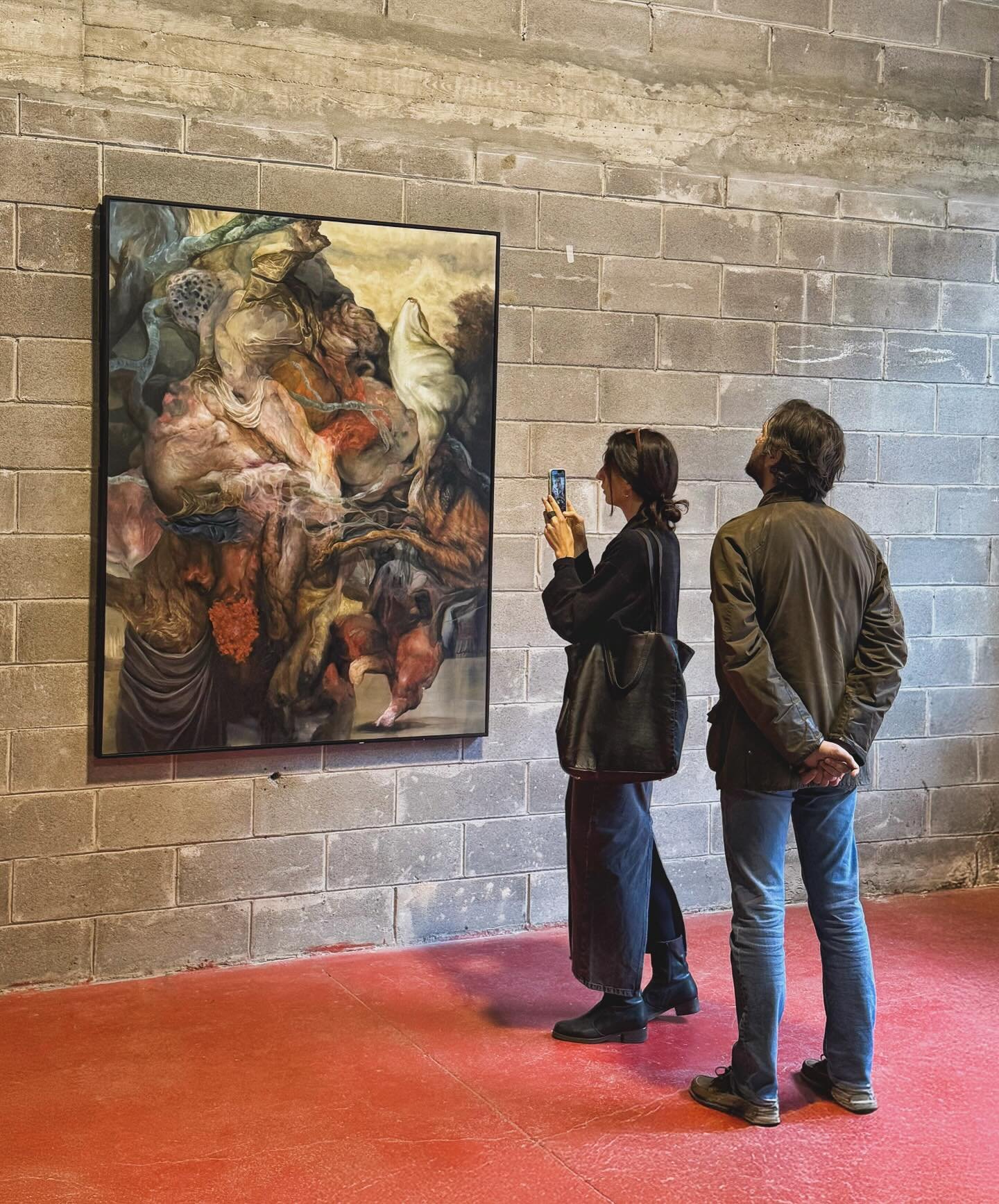E t e r n a l  H u n t 
Oil on canvas
133cm x 169cm
2024 (CREA OPEN 2025 Winner) 
. 
Now at &lsquo;2570 Revolutions around the Earth&lsquo; at @creavenice CREA Cantieri del Contemporaneo - Venice - From April 12 to 27, 2025