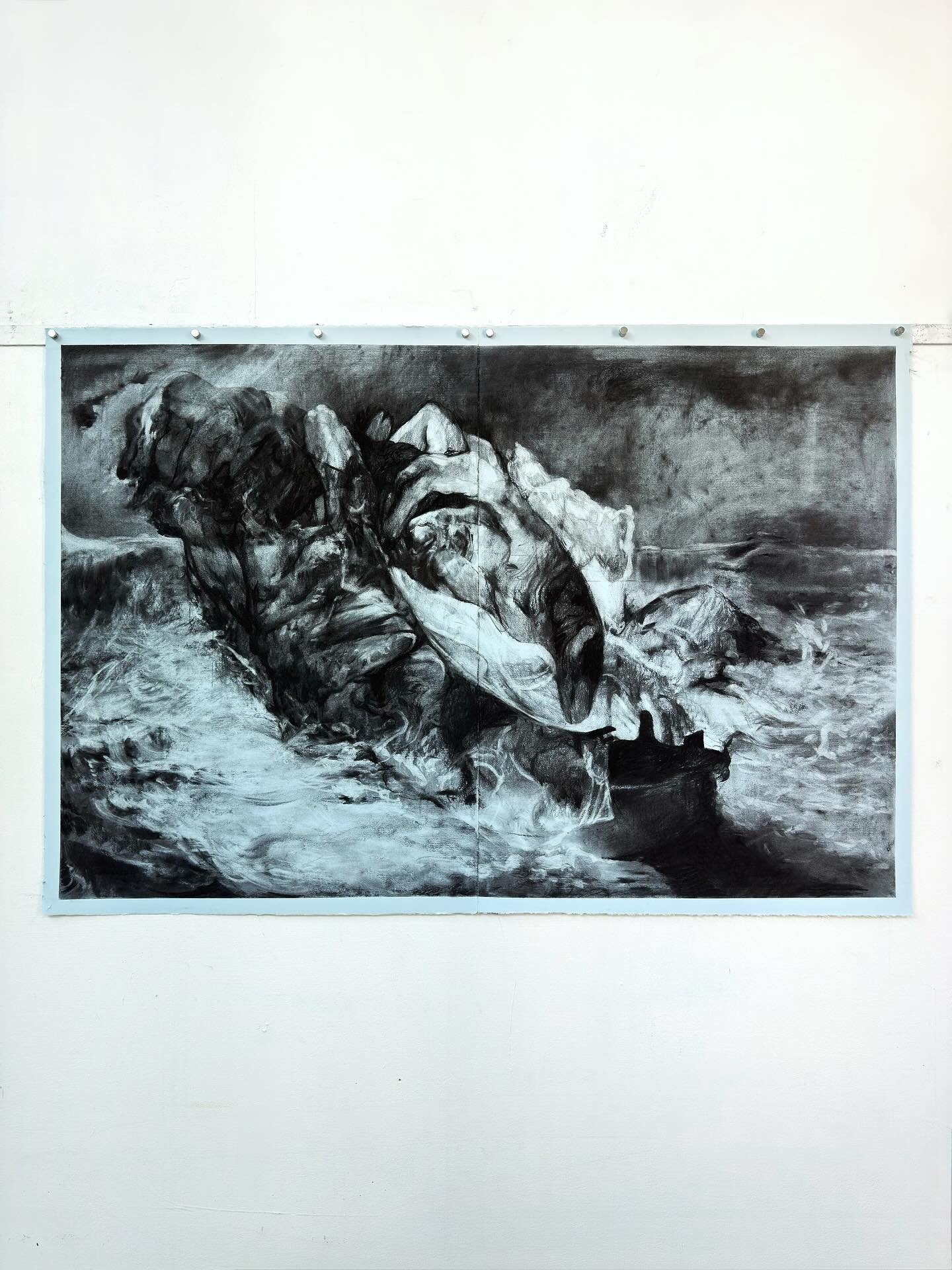 M o U &ndash;  M o m e n t s  o f  U n c e r t a i n t y - after Delacroix&rsquo;s &lsquo;Christ on the Sea of Galilee&rsquo; (1853) 

In Delacroix&rsquo;s painting, a fragile boat is caught in a storm, yet the apostles find calm in the guiding prese