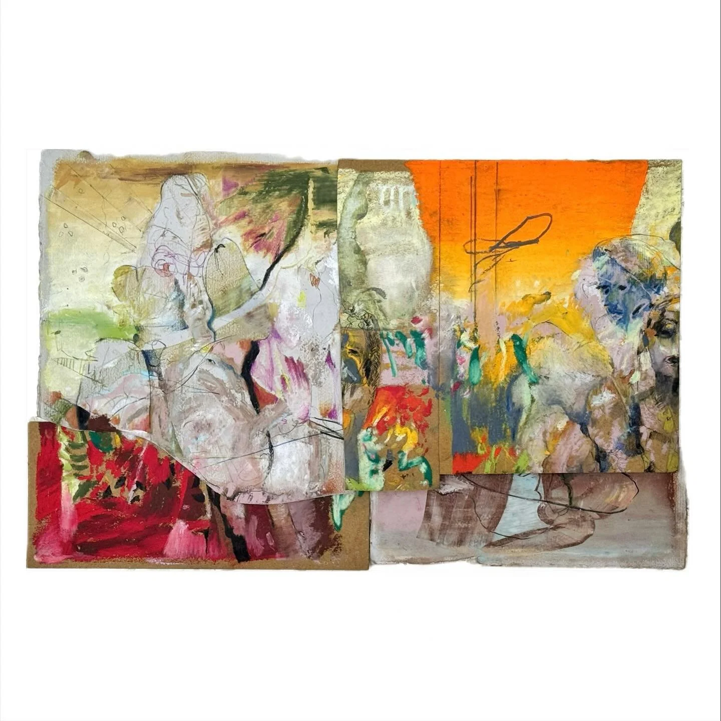 In my work collage is essential to find rhythm and structure. It is often in the accidental, the unplanned, that harmony reveals itself.
.
Oil pastels and colored pencils on paper
.
n o t e s f r o m t h e a n t h r o p o c e n e
.
#collage #composit