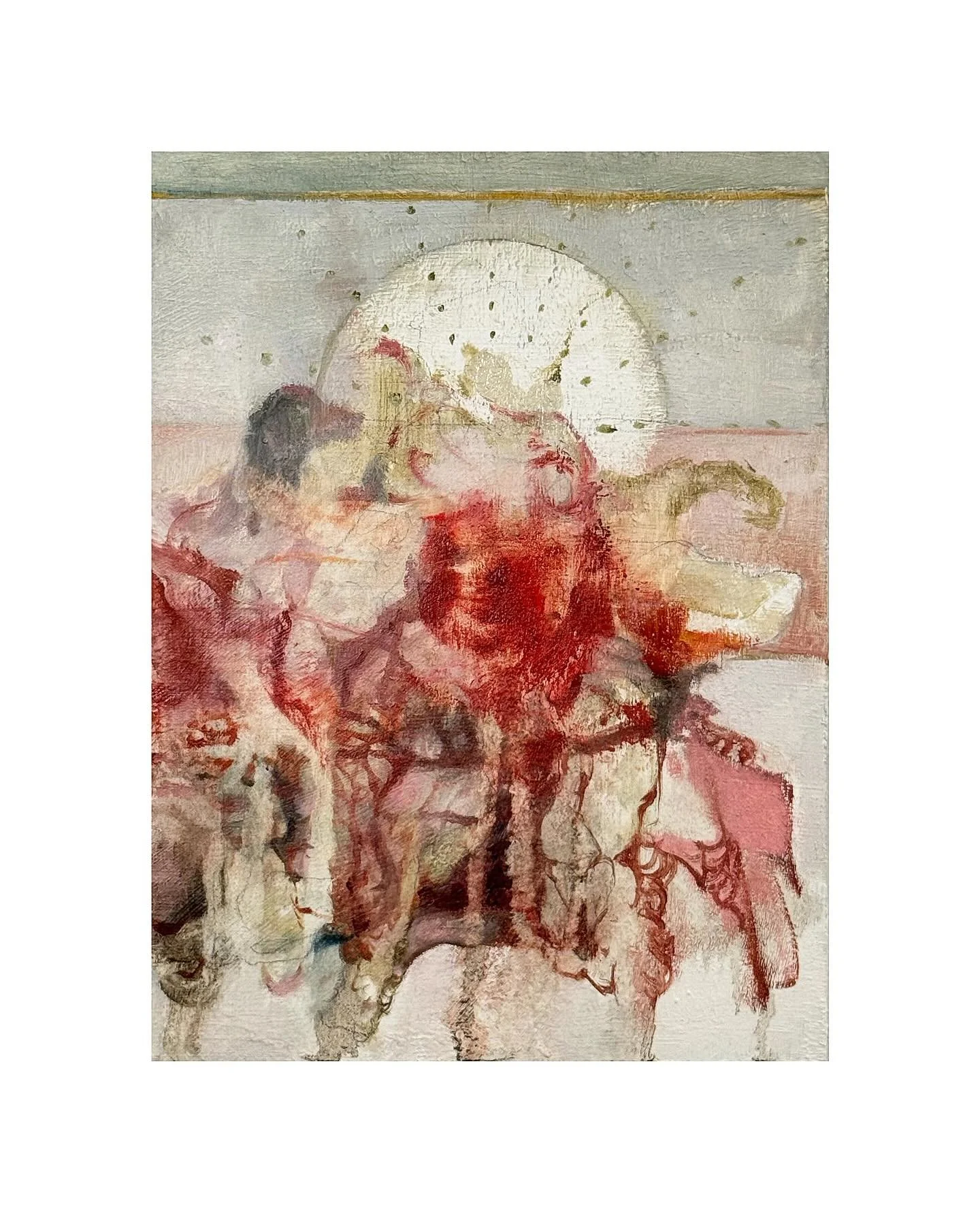 Mockery No1
From the &lsquo;f o u r  m o c k e r i e s&rsquo; series
.
four studies after Fra Angelico&rsquo;s Christo Deriso. Ca. 1440-41
.
Oil on panel
23cm x 30cm
2025
.
n o t e s&nbsp; f r o m&nbsp; t h e&nbsp; a n t h r o p o c e n e
.

#anthrop