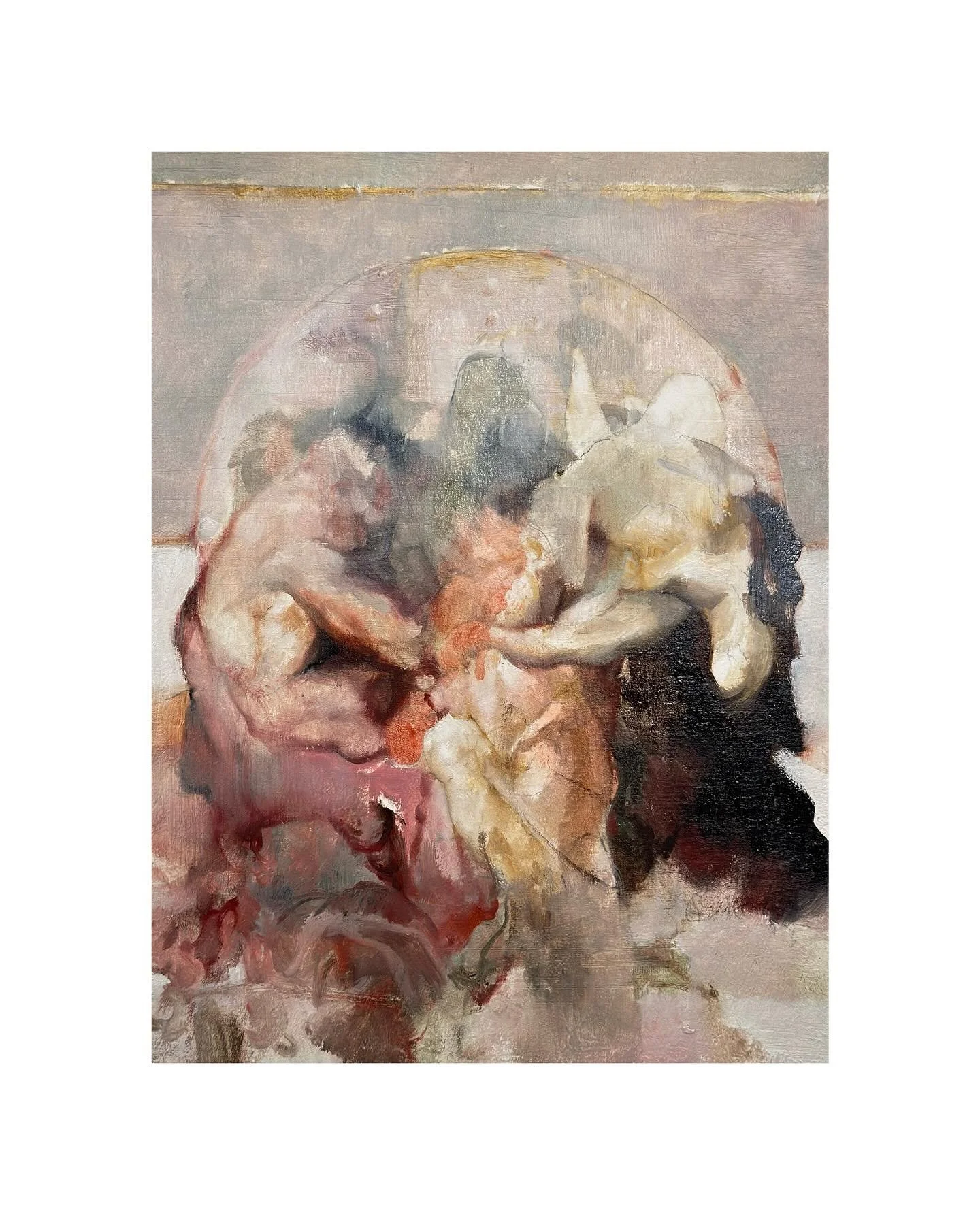 Mockery No4
From the &lsquo;f o u r  m o c k e r i e s&rsquo; series
.
four studies after Fra Angelico&rsquo;s Christo Deriso. Ca. 1440-41
.
Oil on panel
23cm x 30cm
2025

.
n o t e s&nbsp; f r o m&nbsp; t h e&nbsp; a n t h r o p o c e n e
.

#anthro