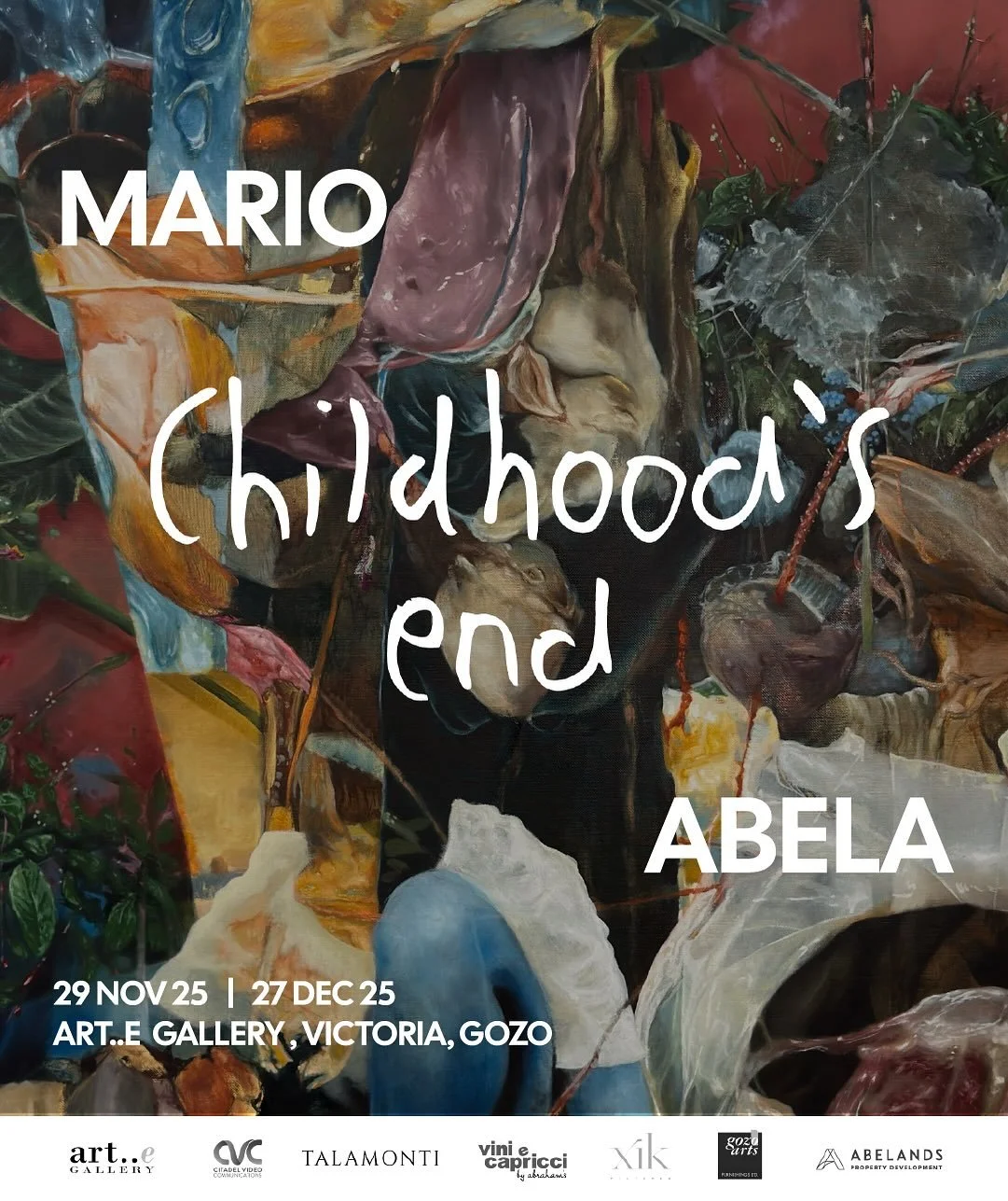 &lsquo;Childhood&rsquo;s End&rsquo; - Opens on Saturday 29 November 2025, at 7pm, at Art..e Gallery, Victoria, Gozo. Everybody is invited. 
.
29 November &ndash; 27 December 2025 
.
n o t e s&nbsp; f r o m&nbsp; t h e&nbsp; a n t h r o p o c e n e
.
