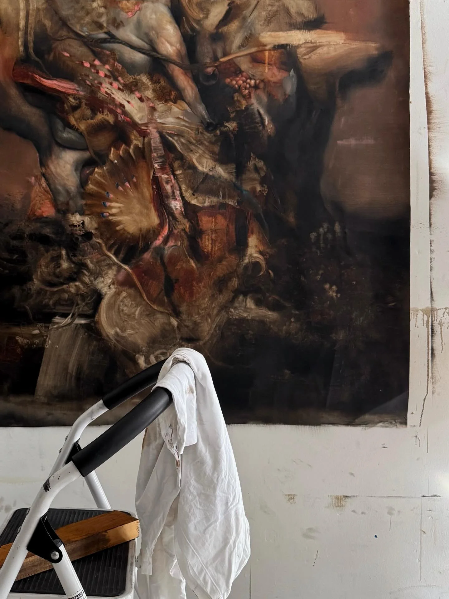 s e b a s t i a n&hellip; (wip) 
.
n o t e s&nbsp; f r o m&nbsp; t h e&nbsp; a n t h r o p o c e n e 
.
#studio #anthropocene #posthumanism #painting #pittura oiloncanvas contemporaryartist contemporaryart artist marioabela gozo