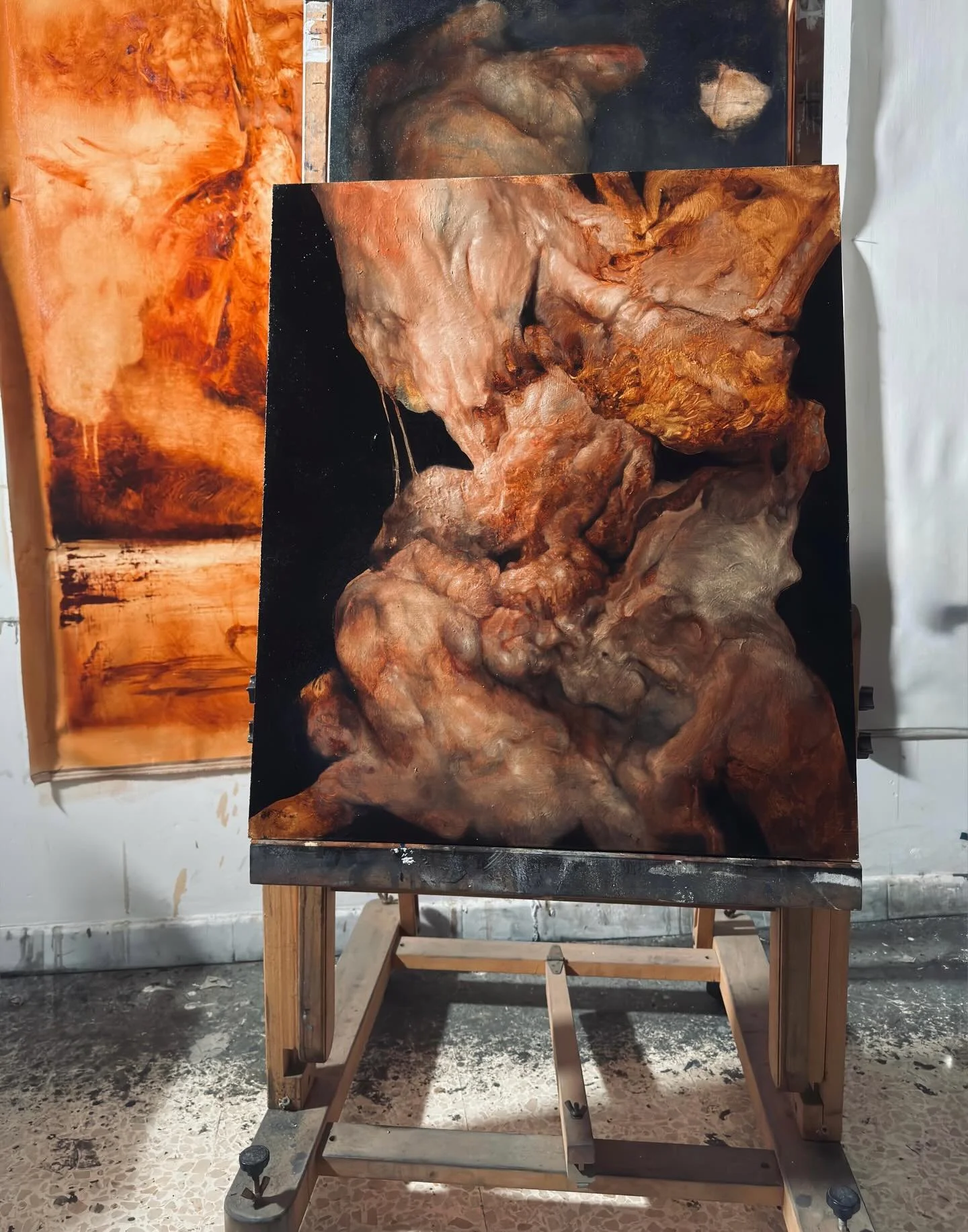 ///@@///
.
n o t e s f r o m t h e a n t h r o p o c e n e 
.
#anthropocene #parabaroque #painting #marioabela
#victoriagozo