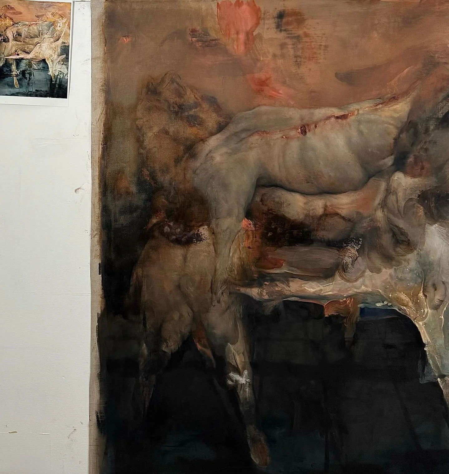 n i e n t e&hellip; (wip) 
.
n o t e s&nbsp; f r o m&nbsp; t h e&nbsp; a n t h r o p o c e n e 
.
#anthropocene #posthumanism #painting #marioabela #victoriagozo