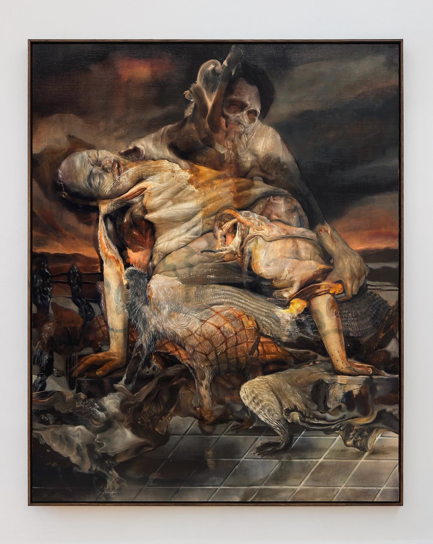 &lsquo;The Weight of Self Reflection&rsquo;
Oil on linen
120cm x 150cm
2026
.
n o t e s f r o m t h e a n t h r o p o c e n e
.
#narcissus #pieta #painting #marioabela #victoriagozo
