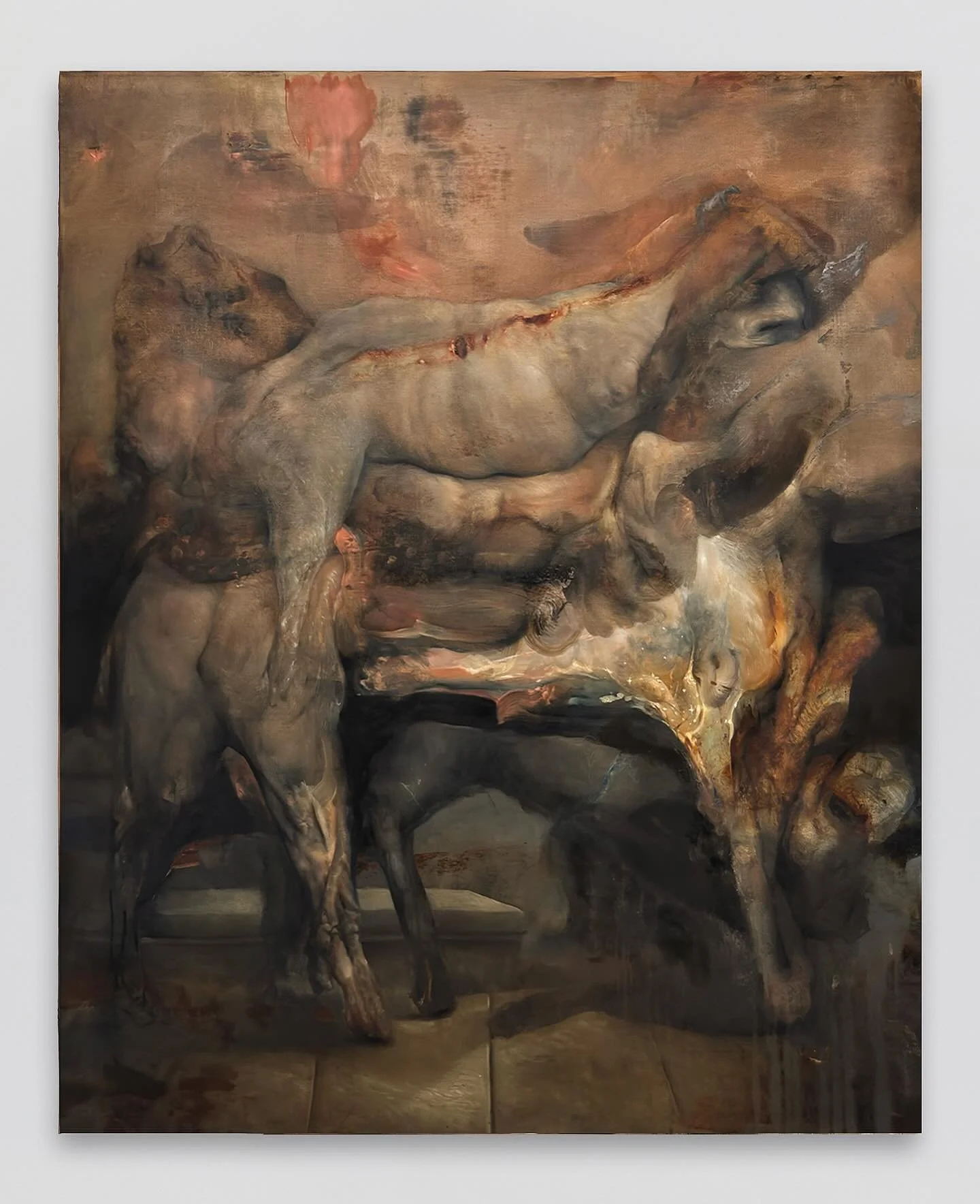 &lsquo;Foundations of Fracture&rsquo;
Oil on linen
115cm x 140cm
2026 .
n o t e s f r o m t h e a n t h r o p o c e n e
.
#anthropocene #parabaroque #painting #marioabela #victoriagozo