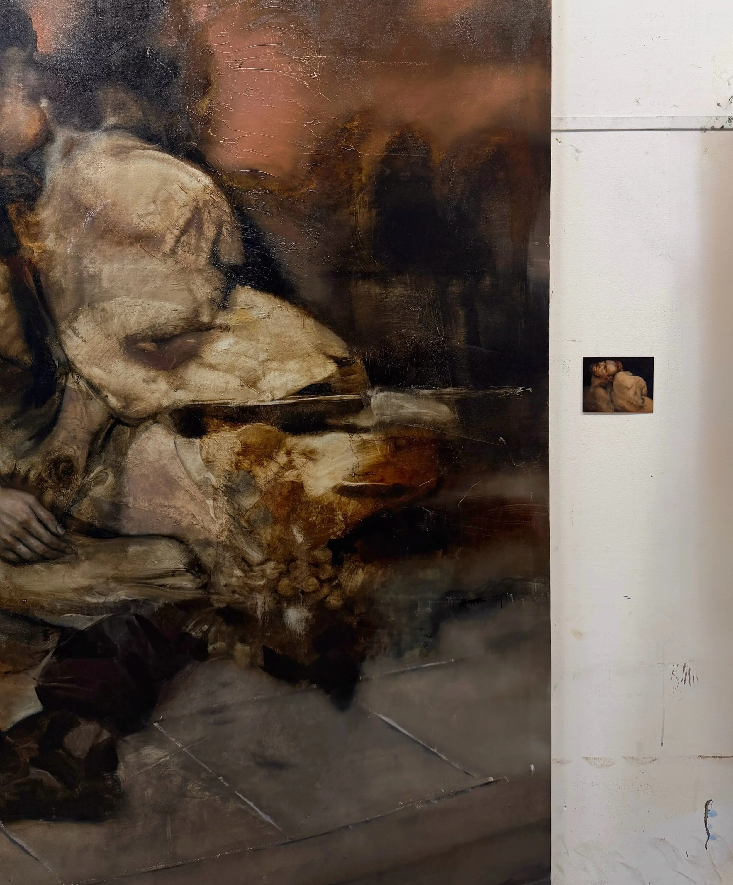 ///_ | |
.
w i p
.
p a r a - b a r o q u e
.
n o t e s f r o m t h e a n t h r o p o c e n e
.
#anthropocene #parabaroque #painting #marioabela
#victoriagozo
