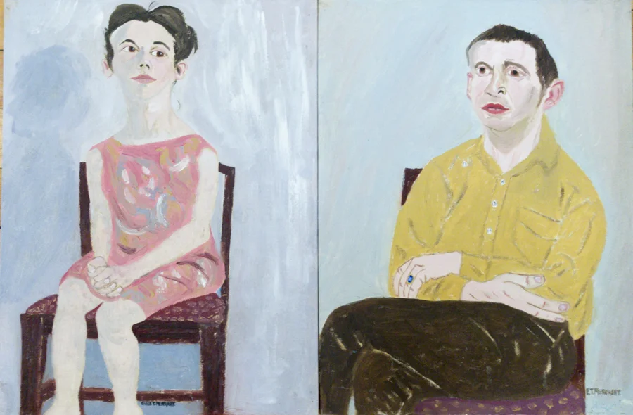 Lot: 155 /212 - Alice Grasso & Roland A. Hildonen (2 paintings)