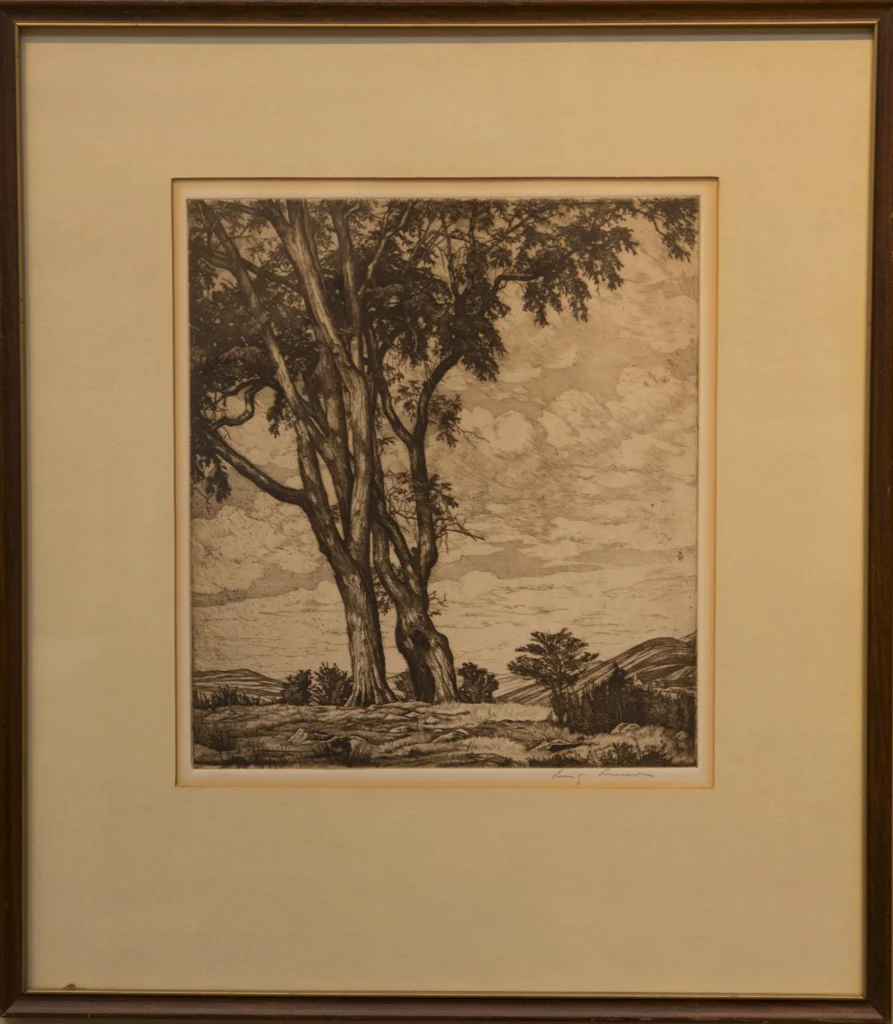 Lot # 54 : Two Trees in a Meadow