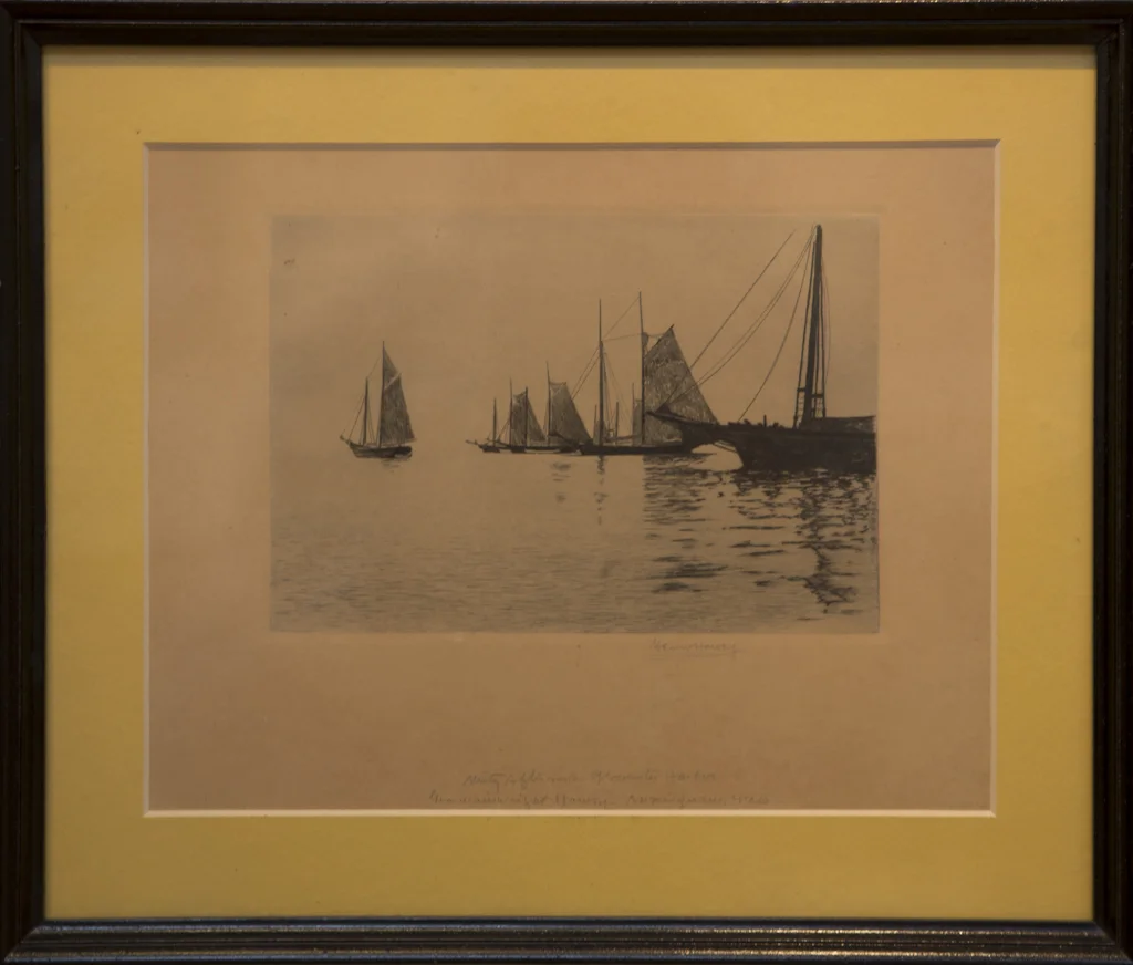 Lot # 110 : Misty Afternoon, Gloucester Harbor