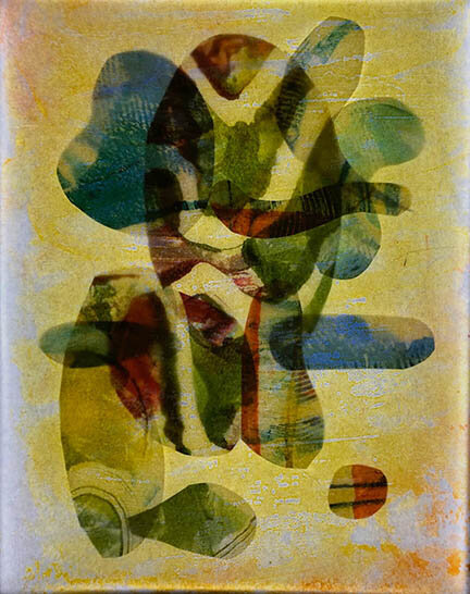 Judy Schmid , What's Left. What"s Left? Illuminated Monotypes, 22 x 28 in. $1,200