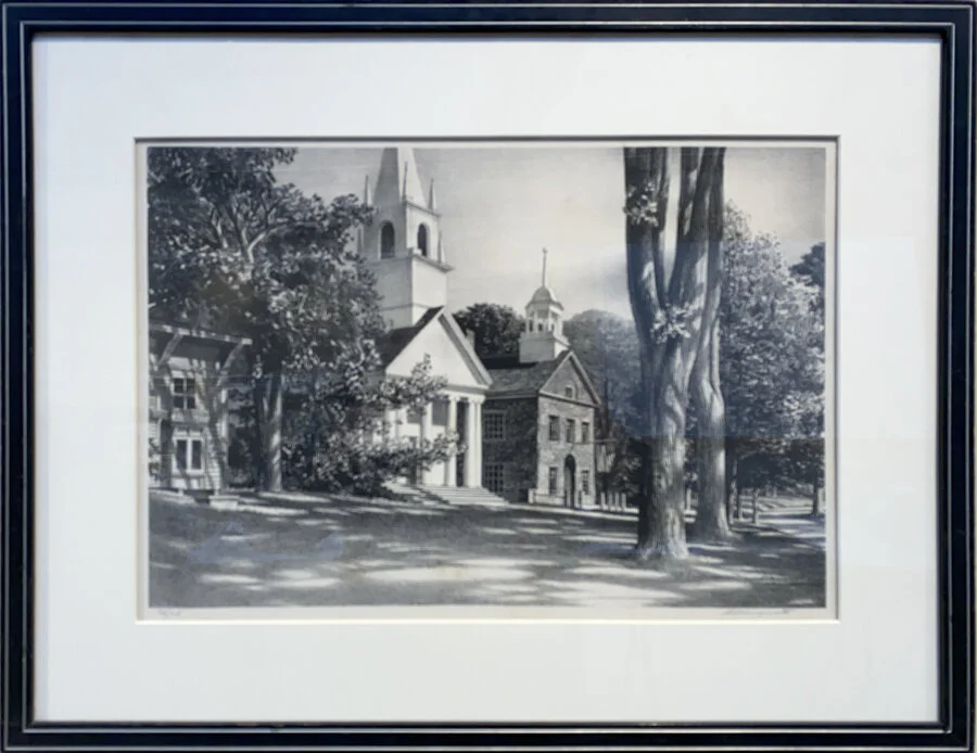 Lot 111 - New England Green, Wiscasset ME
Stow Wengenroth (1906-1978)
lithograph, 11 x 16 in., signed
very good, estimate: $300-500