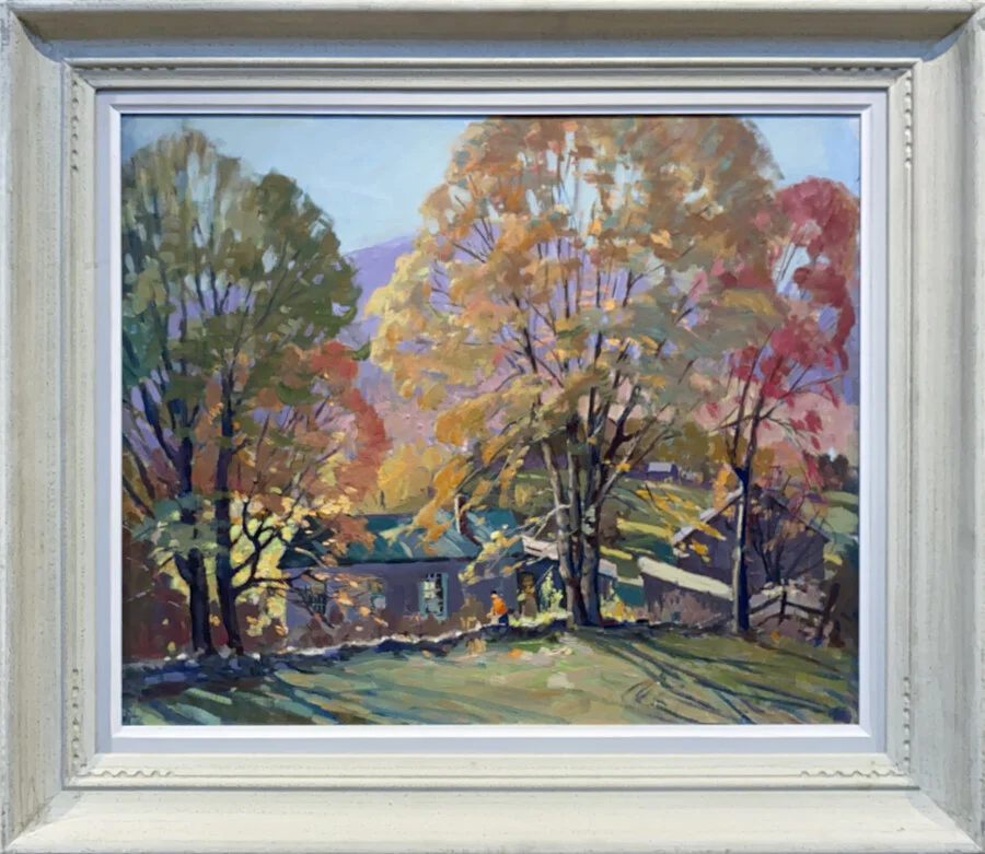 Lot 213 - Fall Trees
Attrib. to James King Bonna r (1883-1961)
oil on canvas, 20 x 24 in., unsigned
excellent, estimate: $500-800 (from estate of the artist, letter of authenticity)
