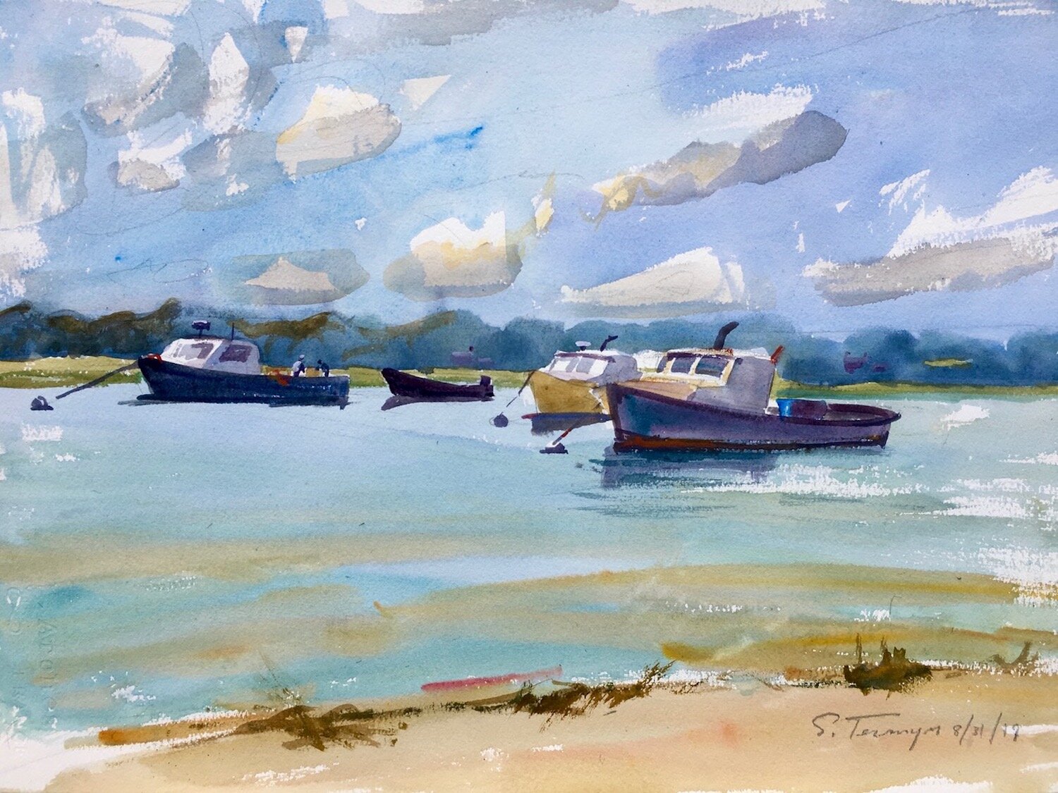 Susan Termyn, Day’s End, Nauset watercolor on paper, 15 x 22 in. $1,200 Andrew Barrett Shaw Memorial Award for excellence in watercolor