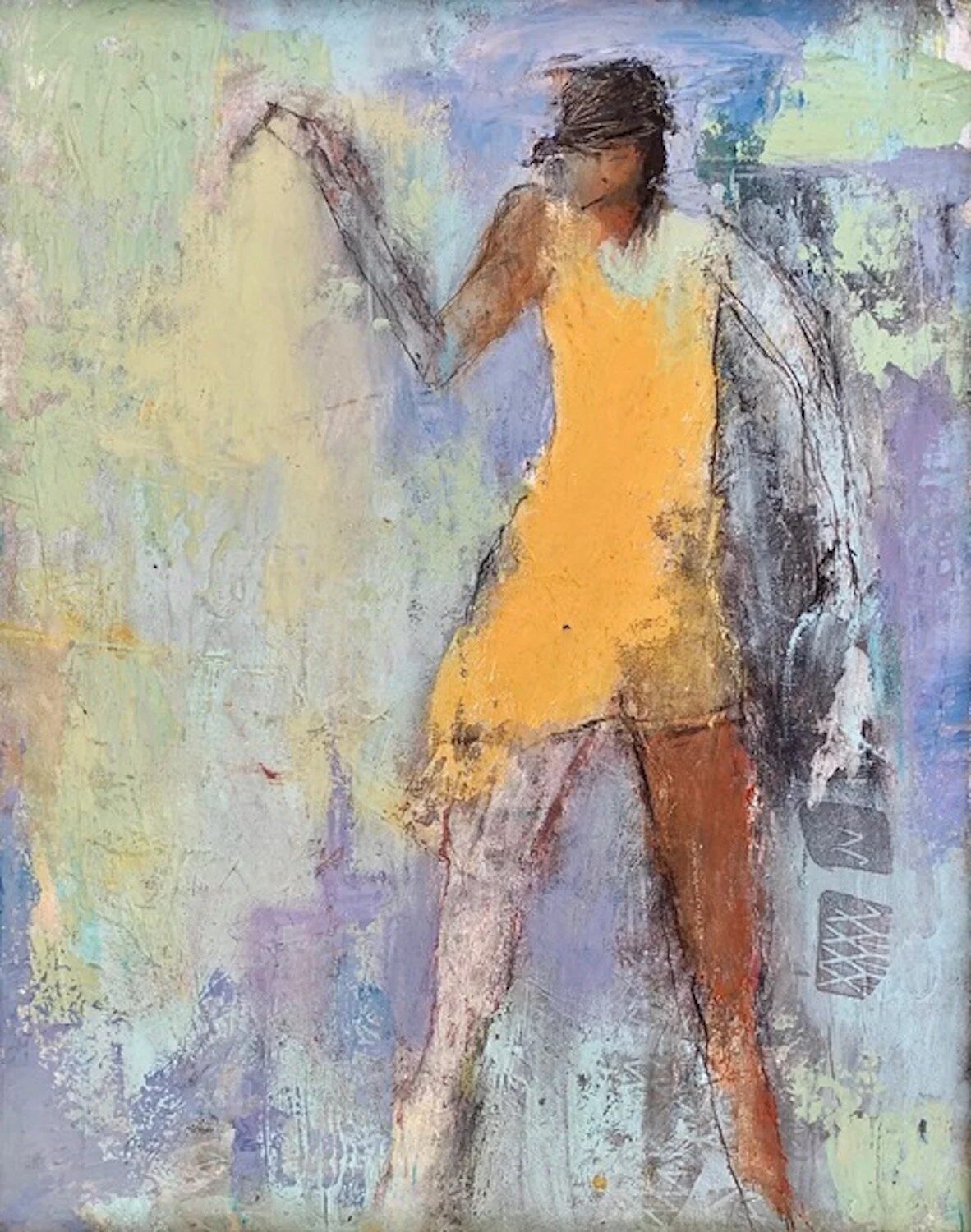 Kat Masella , Dance it Out No. 4 oil, 20 x 16 in. $1,500 Edward & Elizabeth Schlemm Memorial Award for excellence in any medium (painting, graphics or sculpture)