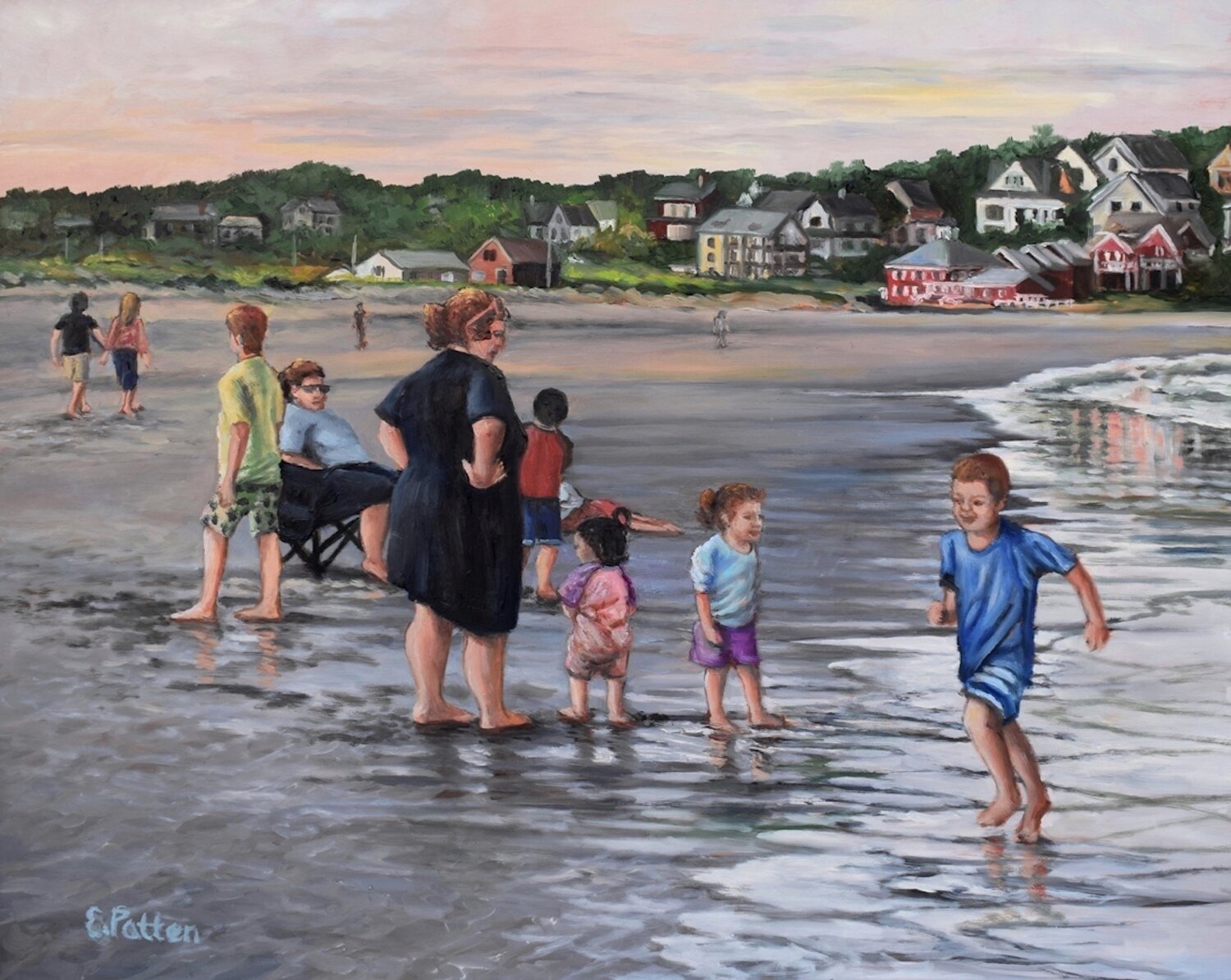   Eileen Patten Oliver , W arm Evening Good Harbor Beach  oil on board, 16 x 20 in.  $1,200  