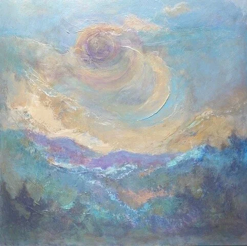 Katherine Coakley , Warming acrylic, 36 x 36 in. $900