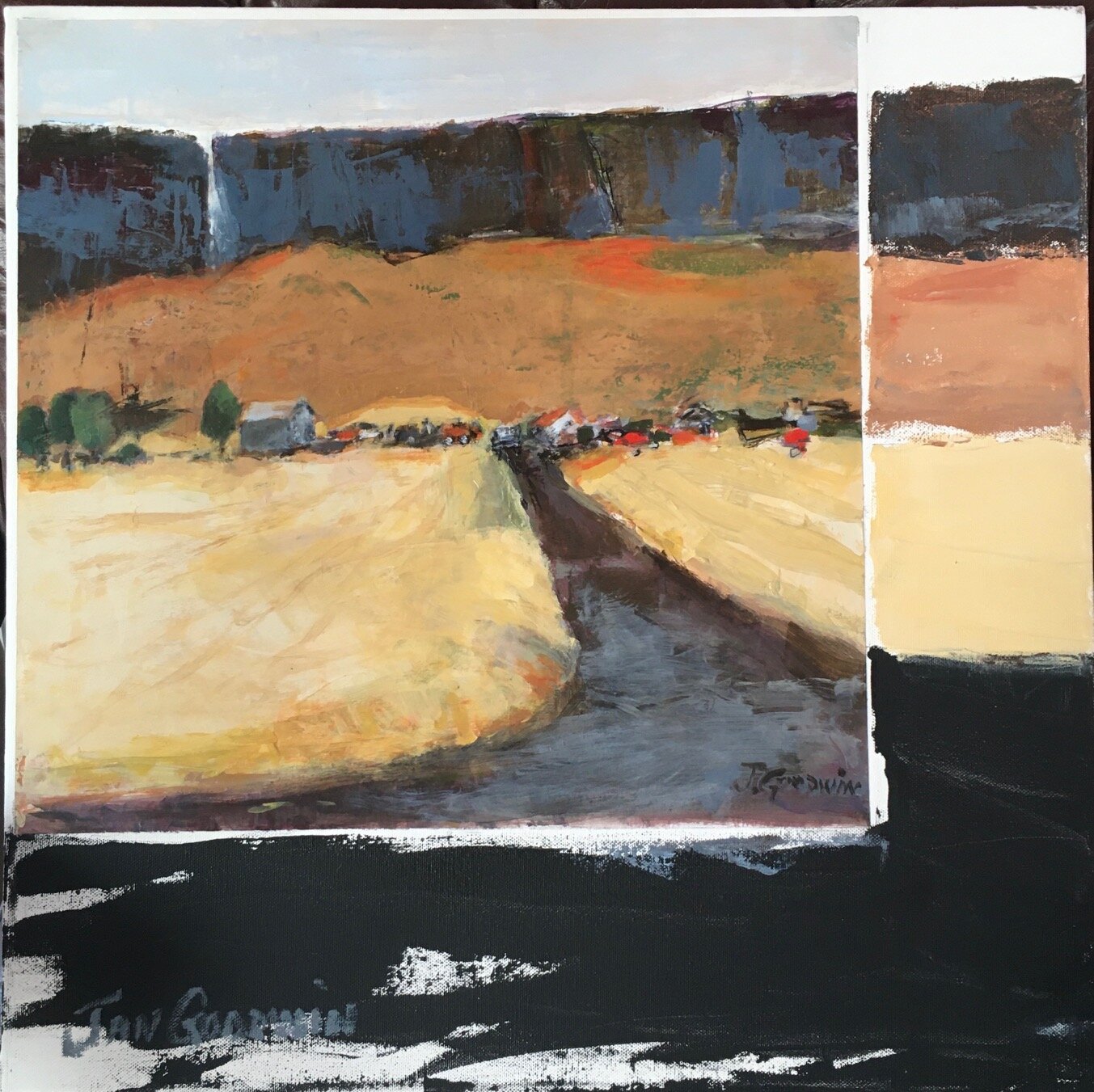 Jan Goodwin , Summer Iceland mixed, 18 x 18 in $700