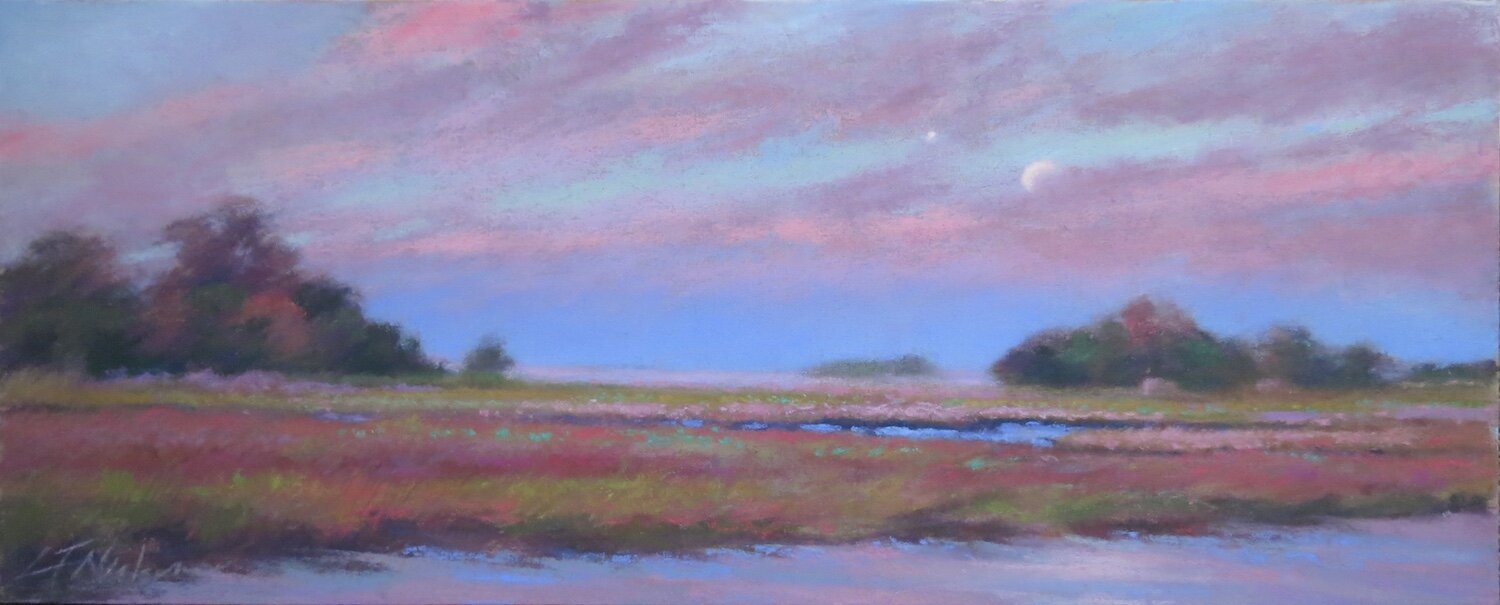 Linda Jo Nielsen , Venus Rising pastel, 14 x 26 in. $750