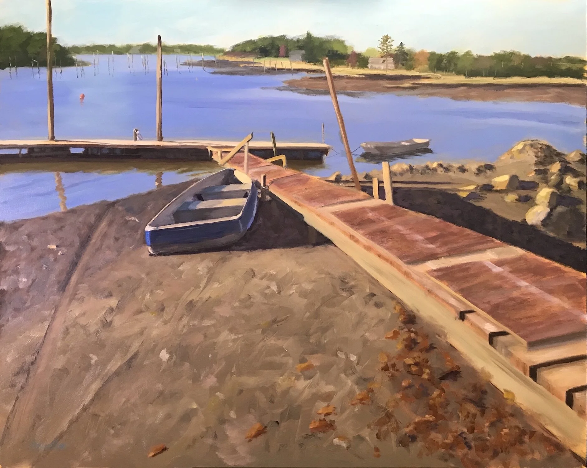 Debbie Mueller, Beyond the Lobster Pound oil on panel, 24 x 30 in. $1,600